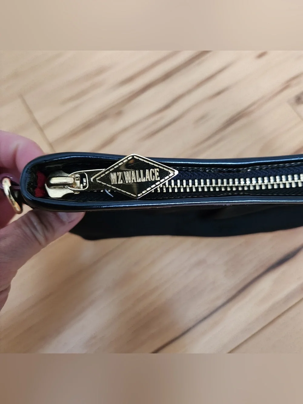 MZ Wallace Black Nylon Small Makeup Toiletries Pouch